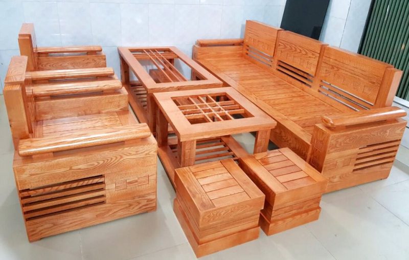 bàn ghế gỗ sồi đẹp